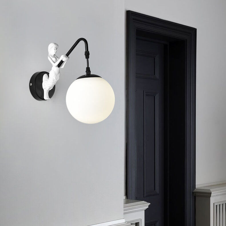 Kinkiet Ścienny Syrena Vintage Kula LED