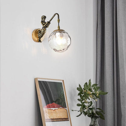 Kinkiet Ścienny Syrena Vintage Kula LED