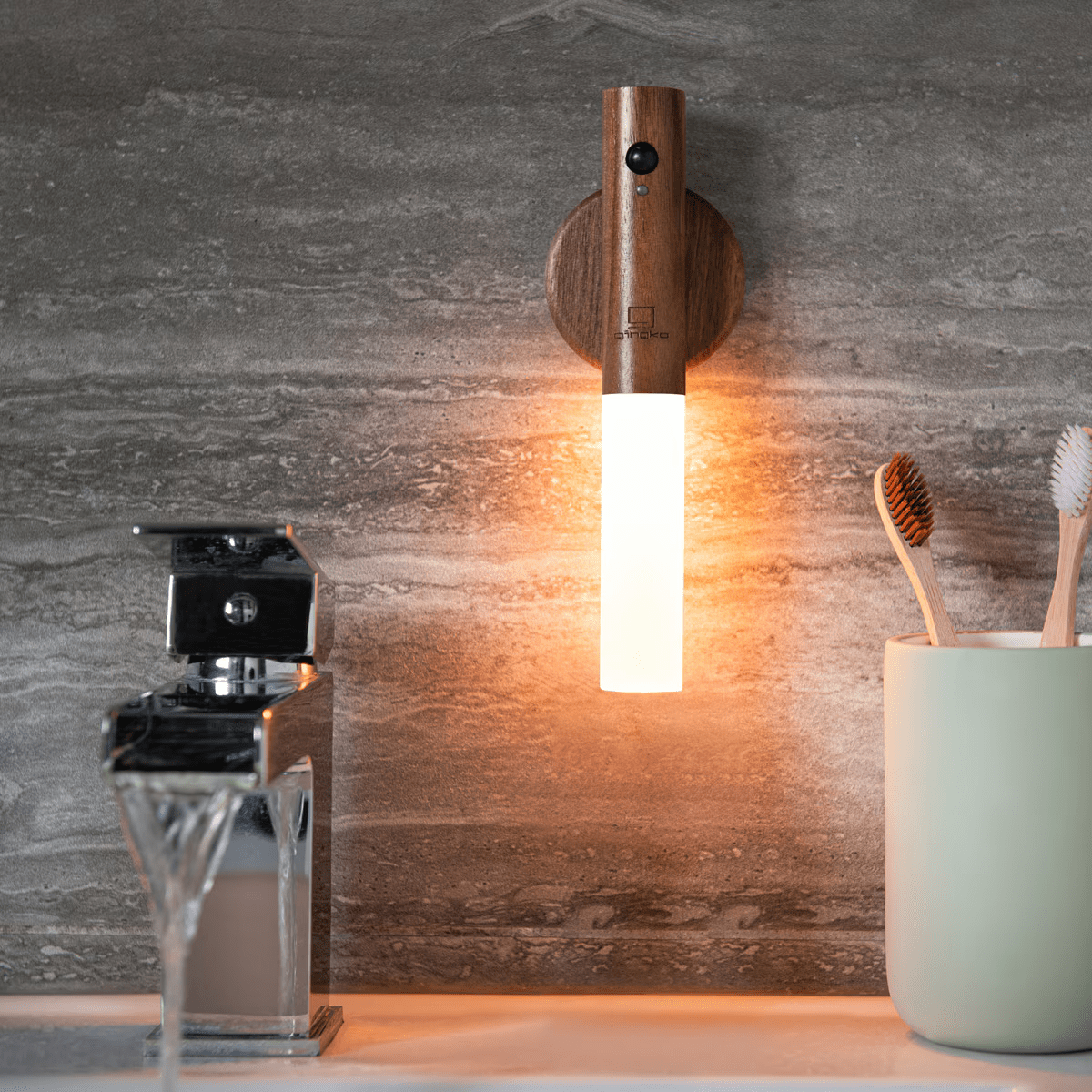 Zestaw 2 Nowoczesnych Lamp Ściennych LED Z Czujnikiem Ruchu Bezprzewodowe Oświetleni