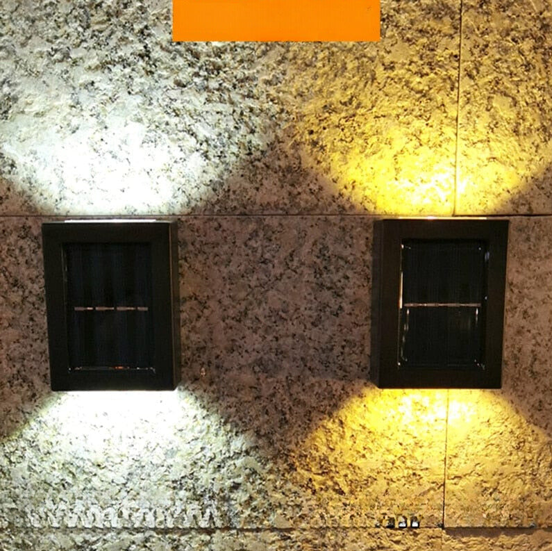 Zewnętrzna Lampa Ścienna Solarna LED Do Ogrodu Do Tarasu