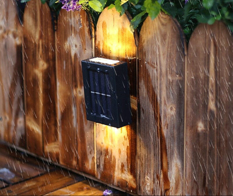 Zewnętrzna Lampa Ścienna Solarna LED Do Ogrodu Do Tarasu