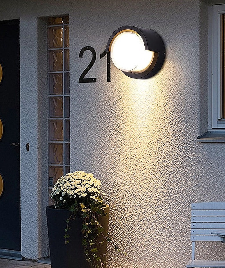 Zewnętrzna Lampa Ścienna Z Czujnikiem Ruchu Do Oświetlenia Wejścia Tarasu I Ogrodu