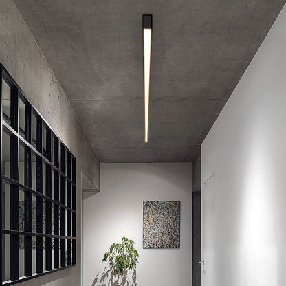 Czarna Liniowa Lampa Sufitowa i Ścienna LED Ściemnialna Angle