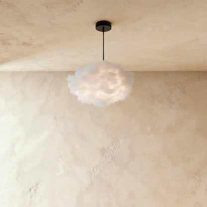 Dekoracyjna Bawełniana Lampa Wisząca w Kształcie Chmury Angle