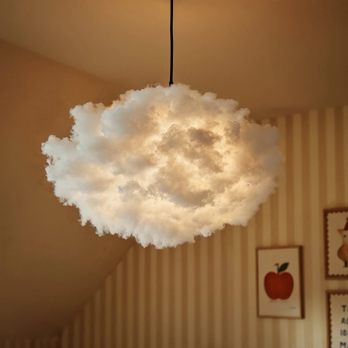 Dekoracyjna Bawełniana Lampa Wisząca w Kształcie Chmury View 24