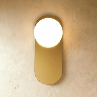 Elegancka Metalowa Lampa Ścienna z Matowym Kloszem Full
