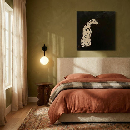 Elegancka Metalowa Lampa Ścienna z Matowym Kloszem View 21