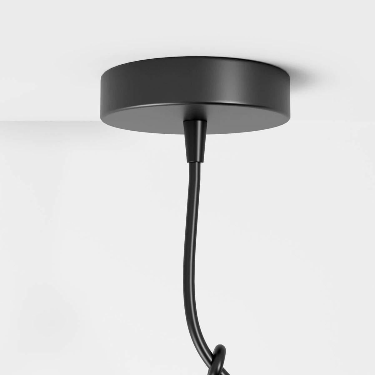 Industrialna Metalowa Lampa Wisząca Zwisająca Czarna Matowa Full