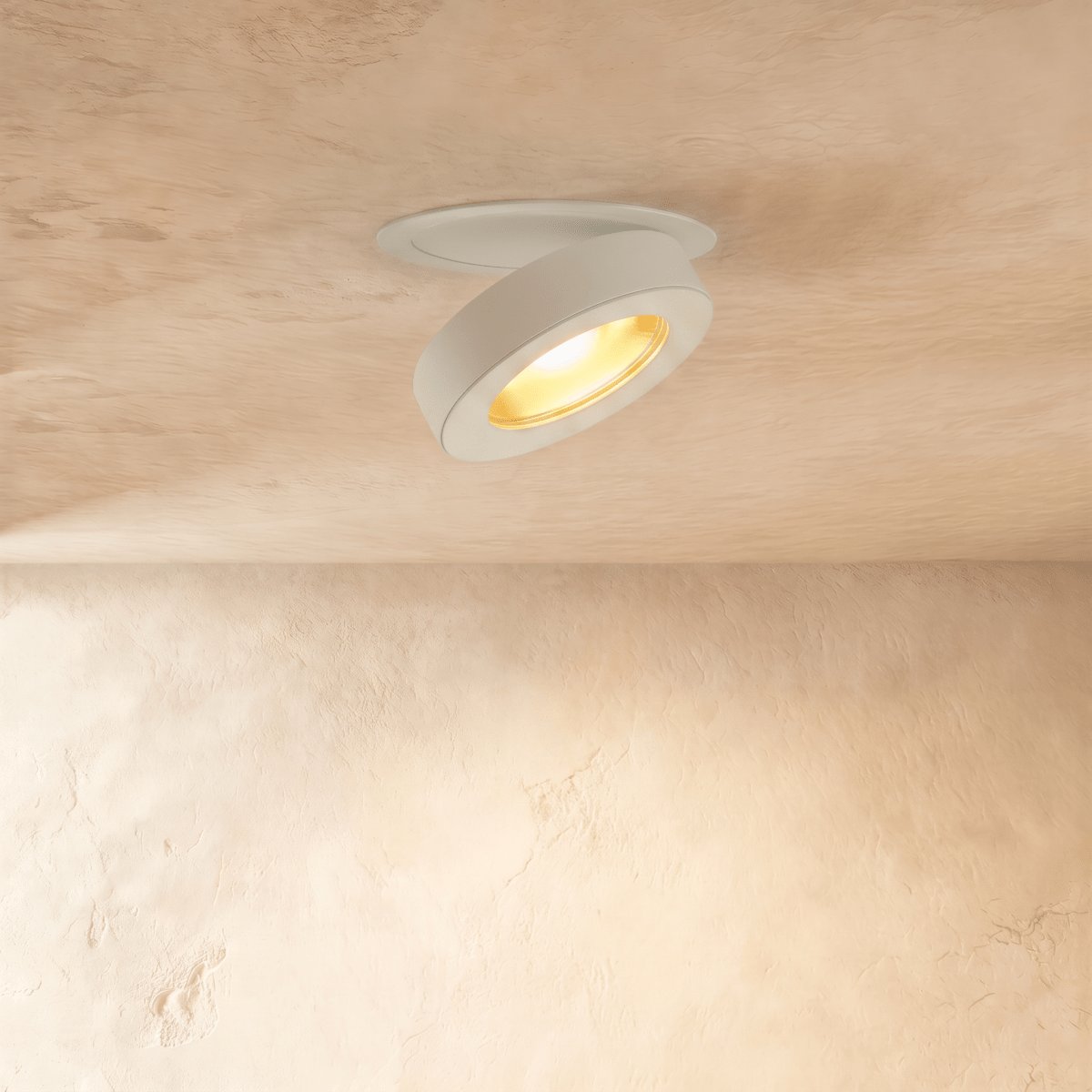 Industrialne Aluminiowe Oczko Sufitowe LED Obrotowe Back
