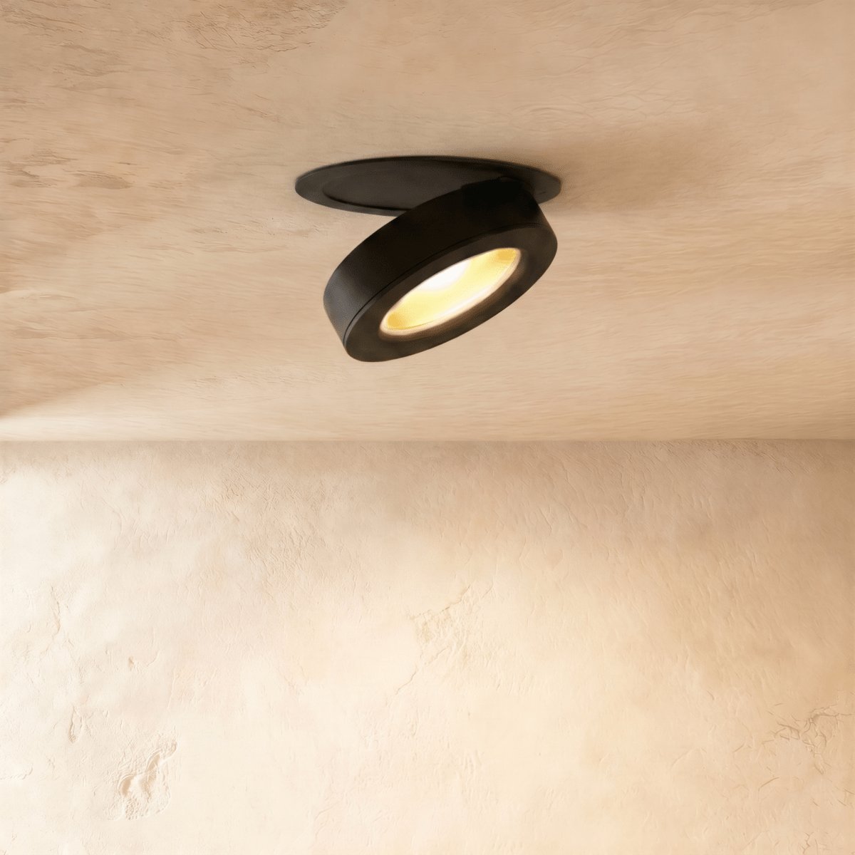 Industrialne Aluminiowe Oczko Sufitowe LED Obrotowe Detail