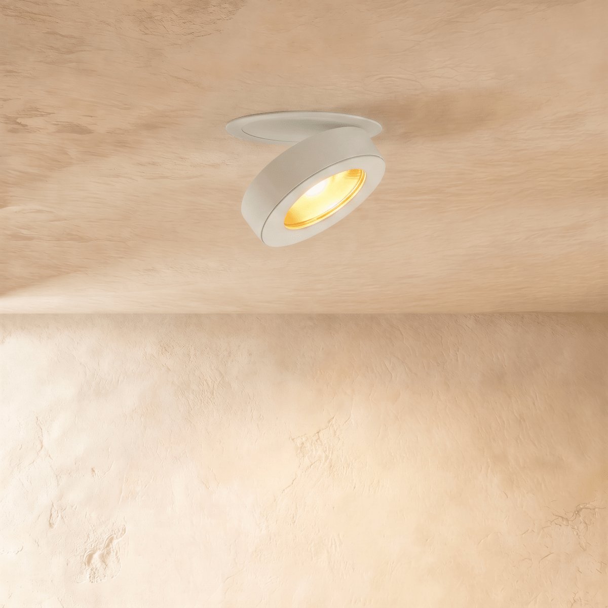 Industrialne Aluminiowe Oczko Sufitowe LED Obrotowe Side