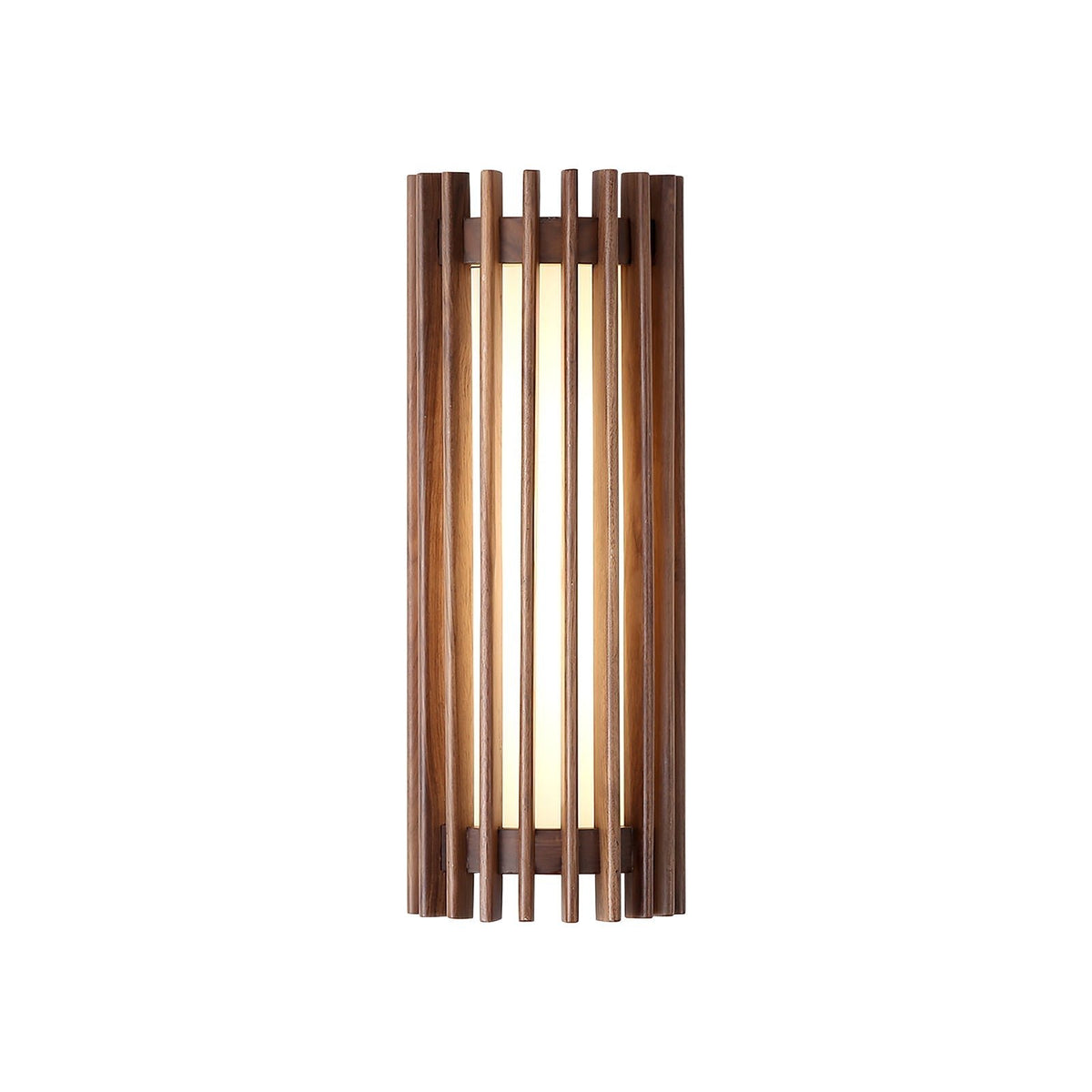 Japońska Orzechowa Wewnętrzna Lampa Ścienna Drewniana View 14