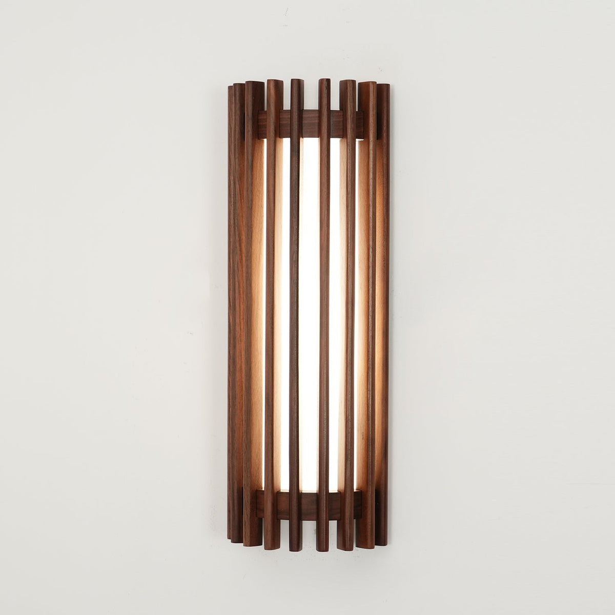 Japońska Orzechowa Wewnętrzna Lampa Ścienna Drewniana View 20