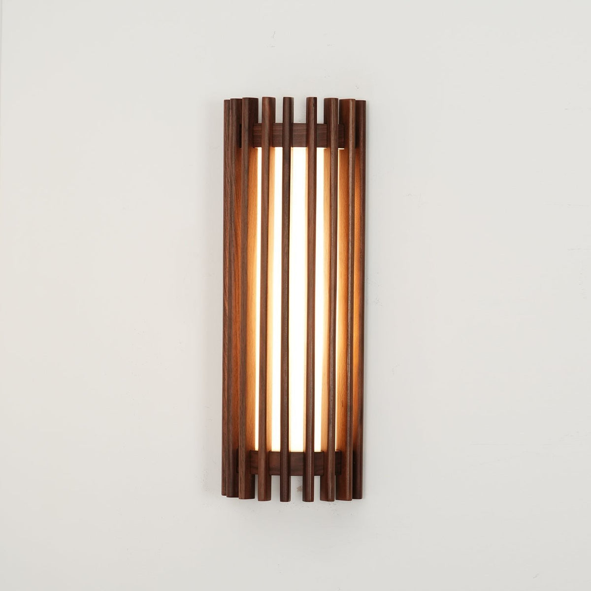 Japońska Orzechowa Wewnętrzna Lampa Ścienna Drewniana View 23