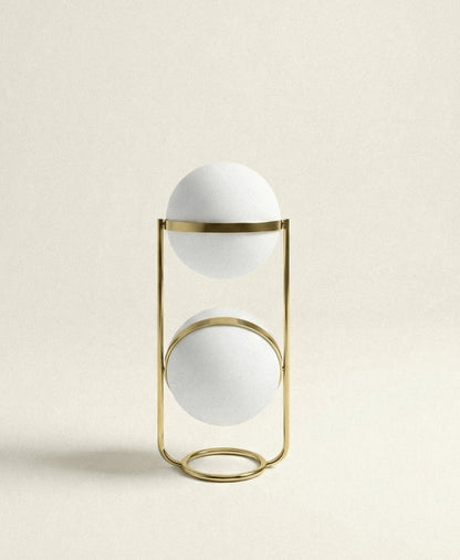 Japońska Stalowa Lampa Podłogowa z Kulami View 16