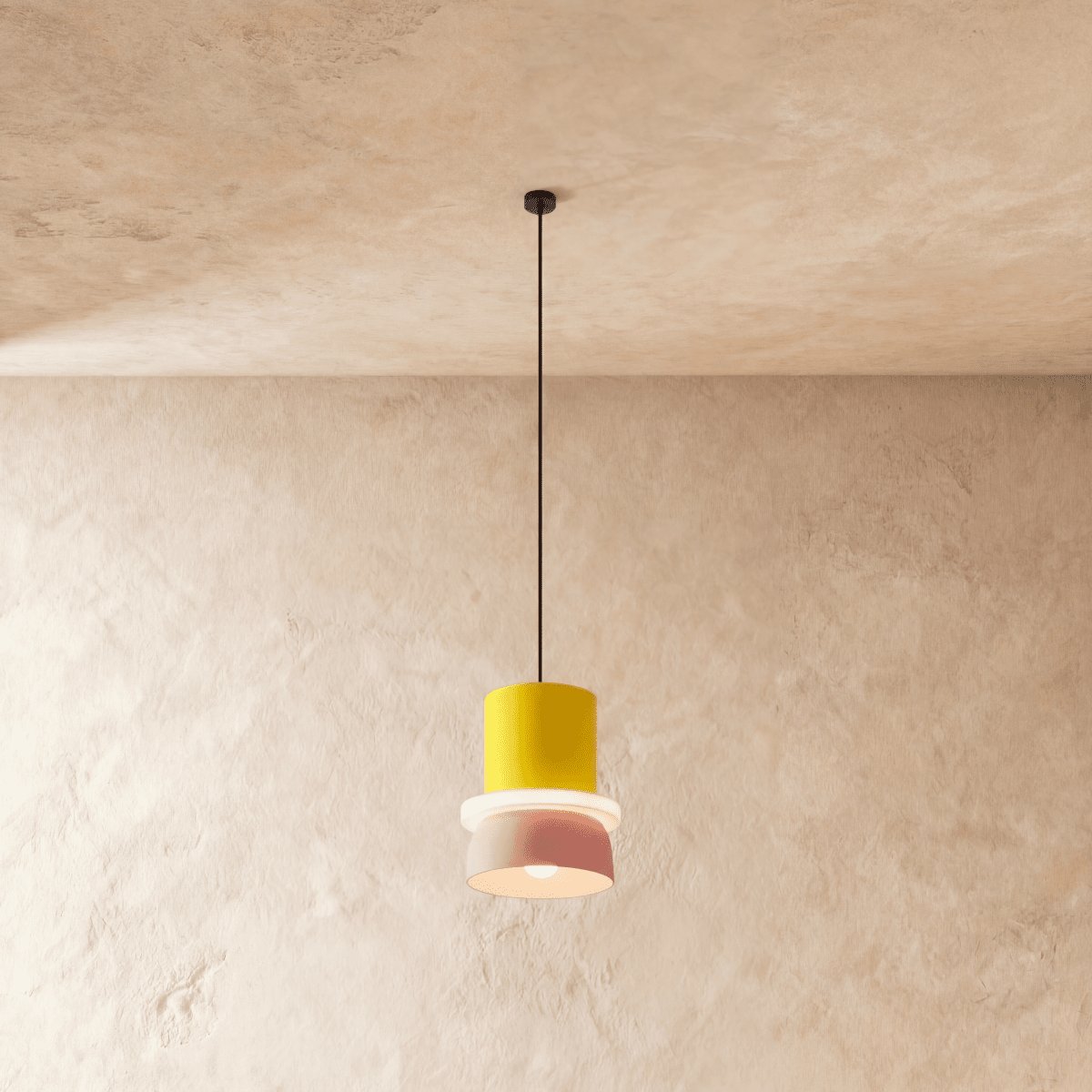 Kolorowa Makaronikowa Lampa Wisząca Dwupoziomowa Alternate