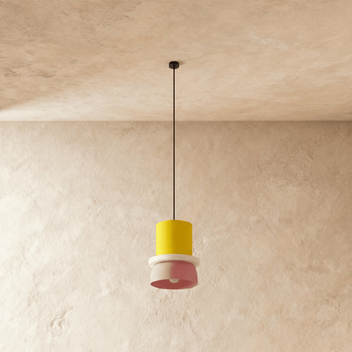 Kolorowa Makaronikowa Lampa Wisząca Dwupoziomowa Full