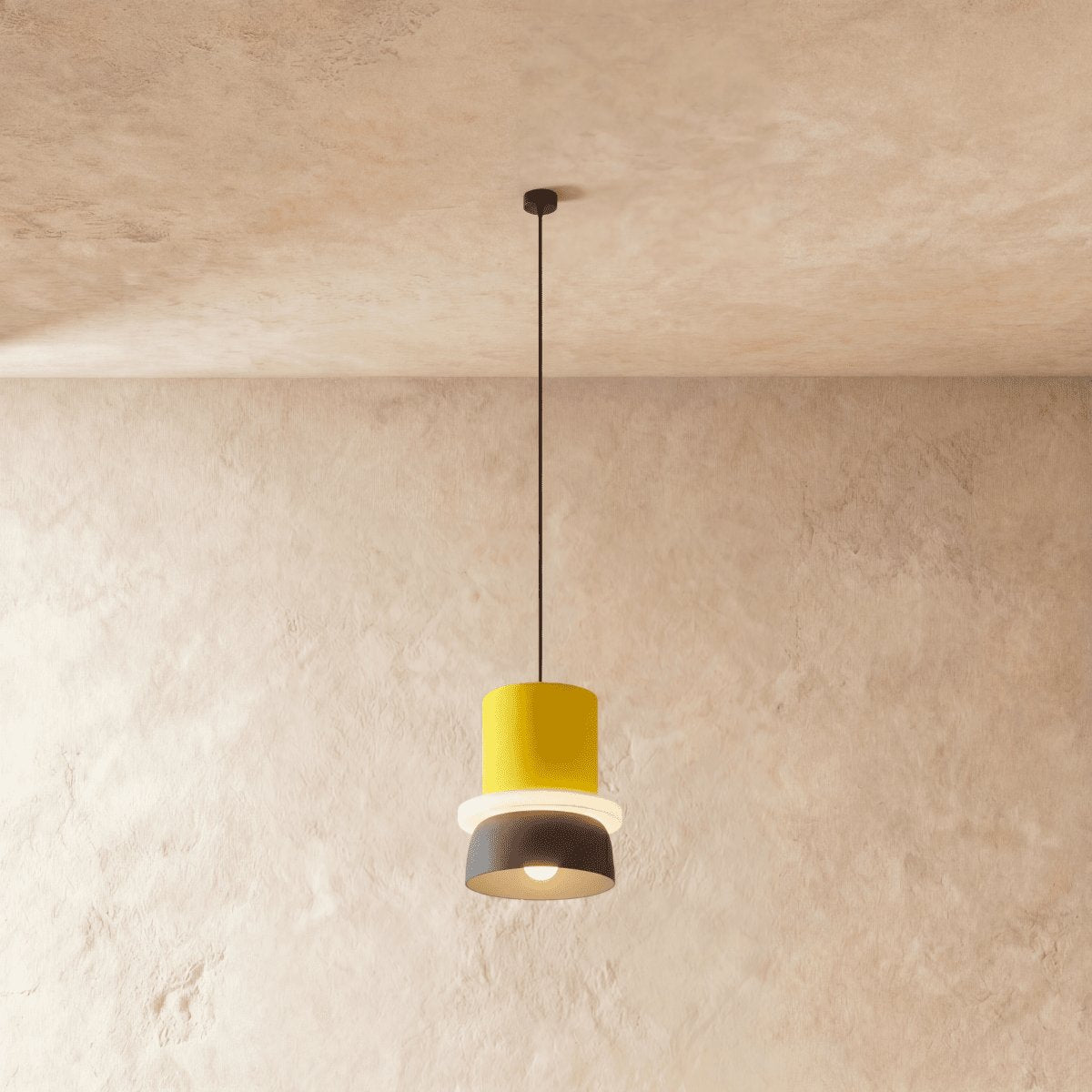 Kolorowa Makaronikowa Lampa Wisząca Dwupoziomowa Side