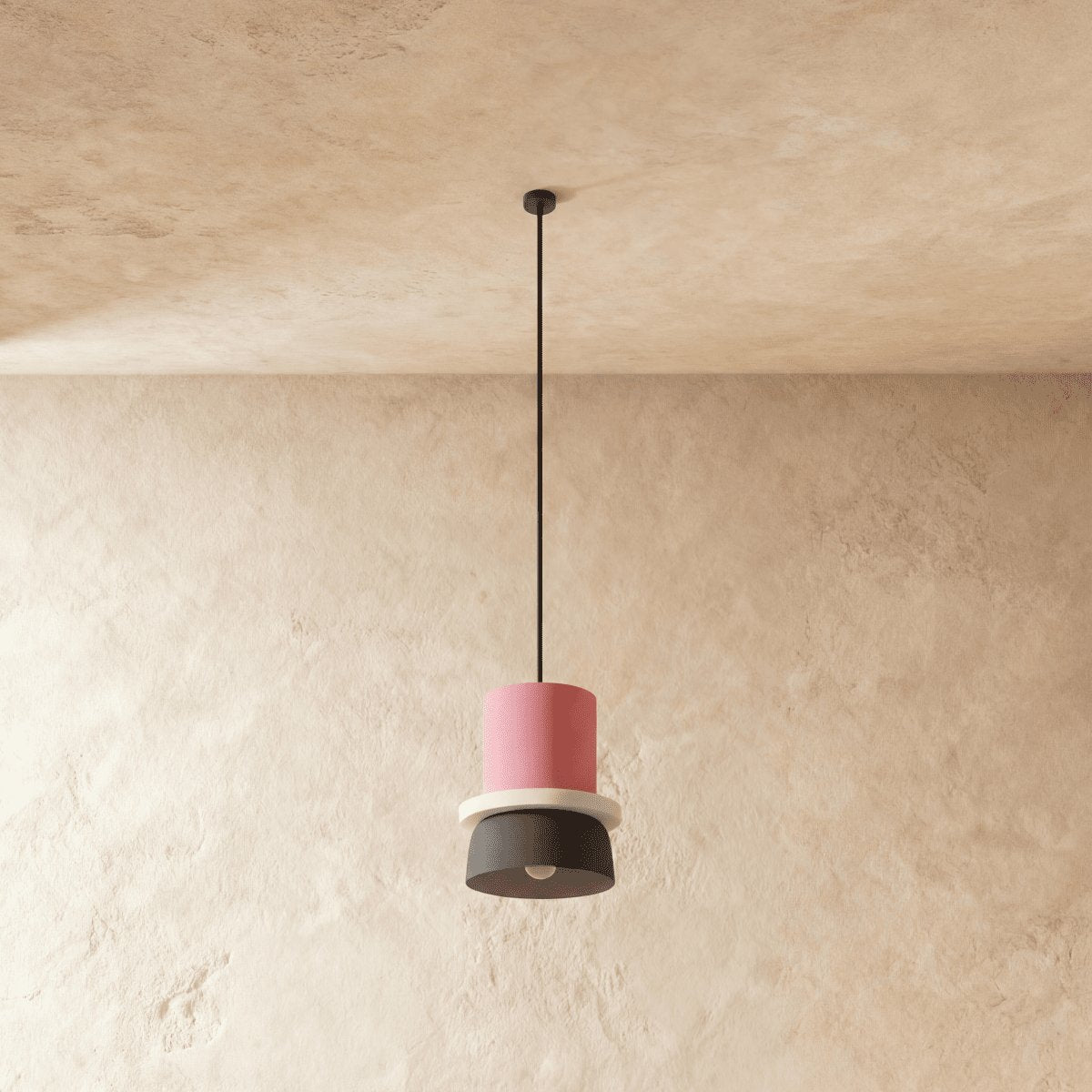 Kolorowa Makaronikowa Lampa Wisząca Dwupoziomowa View 13