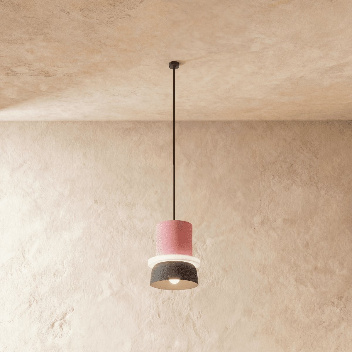 Kolorowa Makaronikowa Lampa Wisząca Dwupoziomowa View 14
