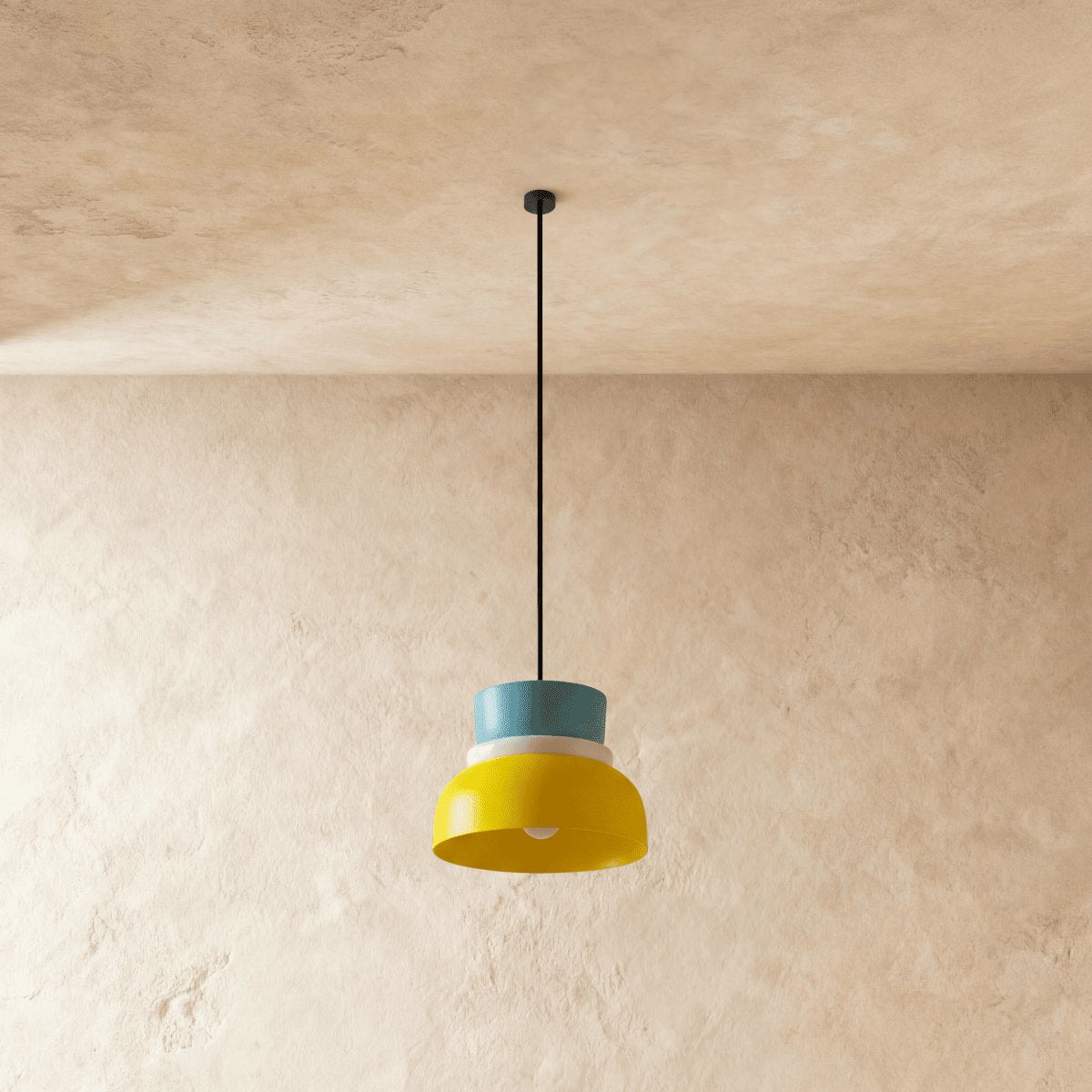 Kolorowa Makaronikowa Lampa Wisząca Dwupoziomowa View 17