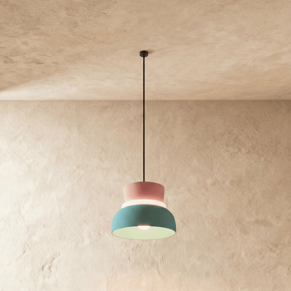 Kolorowa Makaronikowa Lampa Wisząca Dwupoziomowa View 20