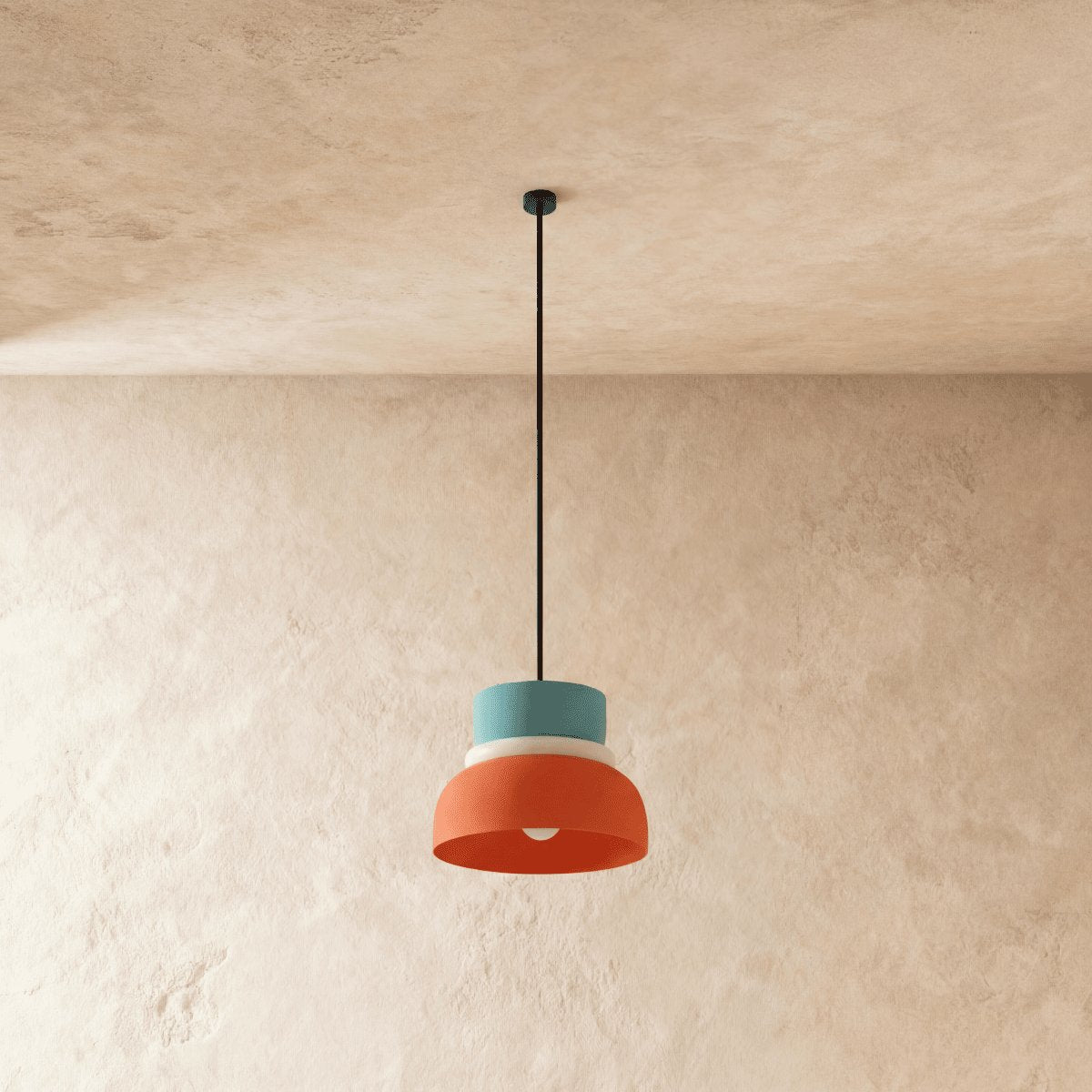 Kolorowa Makaronikowa Lampa Wisząca Dwupoziomowa View 21