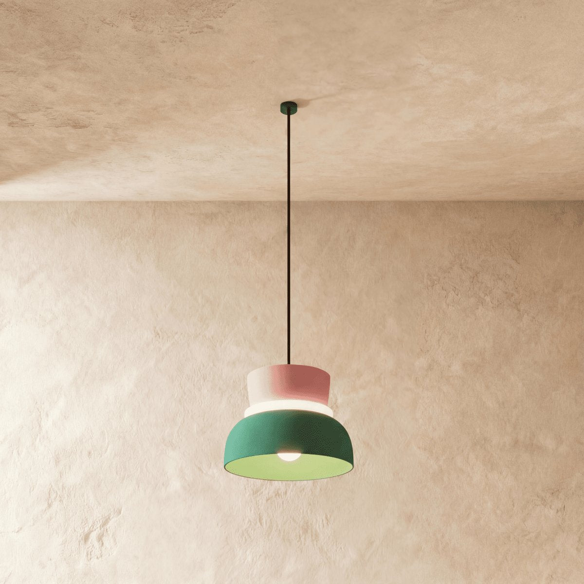 Kolorowa Makaronikowa Lampa Wisząca Dwupoziomowa View 28