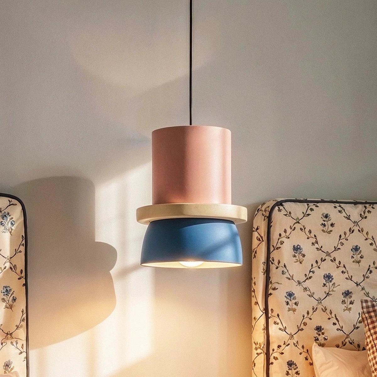 Kolorowa Makaronikowa Lampa Wisząca Dwupoziomowa View 30