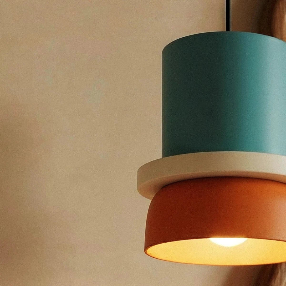 Kolorowa Makaronikowa Lampa Wisząca Dwupoziomowa View 34