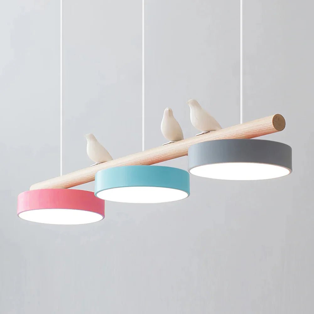 Metalowa Lampa Wisząca Ptak na Gałęzi LED View 29