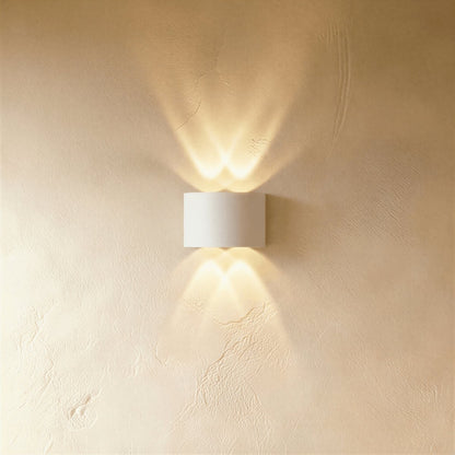 Minimalistyczna Aluminiowa Lampa Ścienna LED Góra Dół Detail