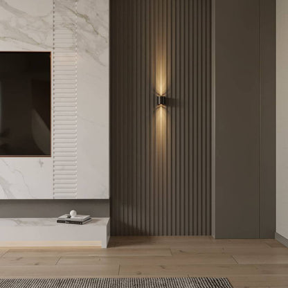 Minimalistyczna Aluminiowa Lampa Ścienna LED Góra Dół View 18