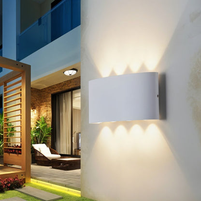 Minimalistyczna Aluminiowa Lampa Ścienna LED Góra Dół View 19
