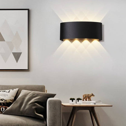 Minimalistyczna Aluminiowa Lampa Ścienna LED Góra Dół View 20