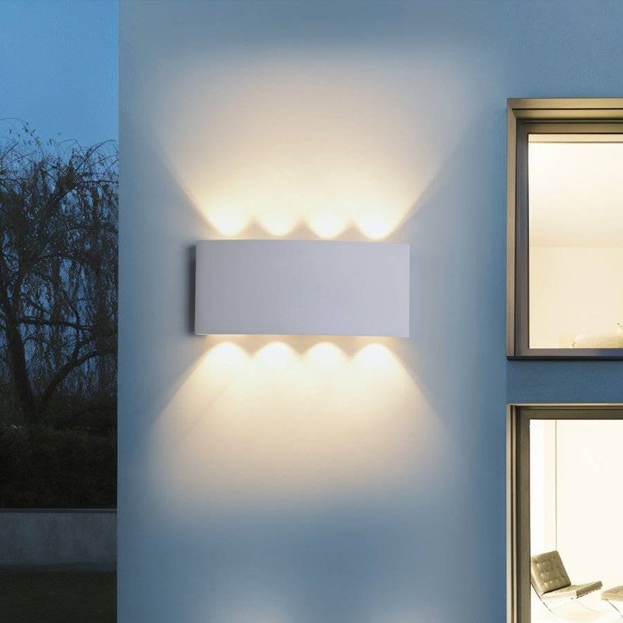 Minimalistyczna Aluminiowa Lampa Ścienna LED Góra Dół View 22