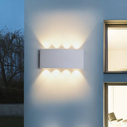Minimalistyczna Aluminiowa Lampa Ścienna LED Góra Dół View 22