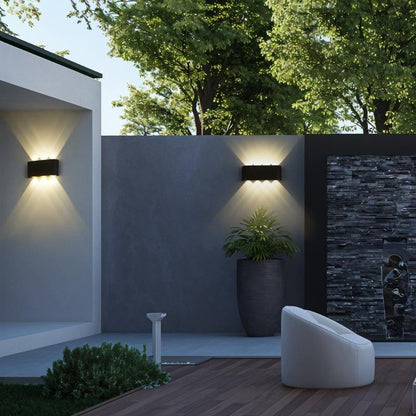 Minimalistyczna Aluminiowa Lampa Ścienna LED Góra Dół View 23