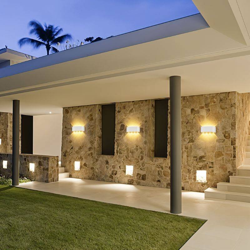 Minimalistyczna Aluminiowa Lampa Ścienna LED Góra Dół View 26