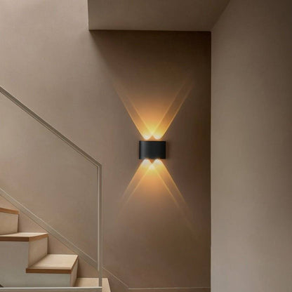 Minimalistyczna Aluminiowa Lampa Ścienna LED Góra Dół View 27
