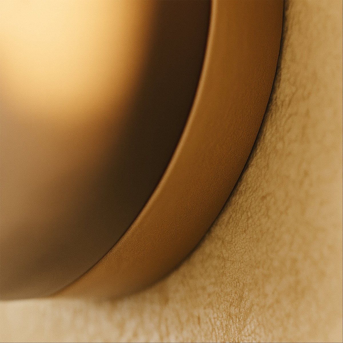 Minimalistyczna Aluminiowa Lampa Ścienna LED Okrągła Close Up