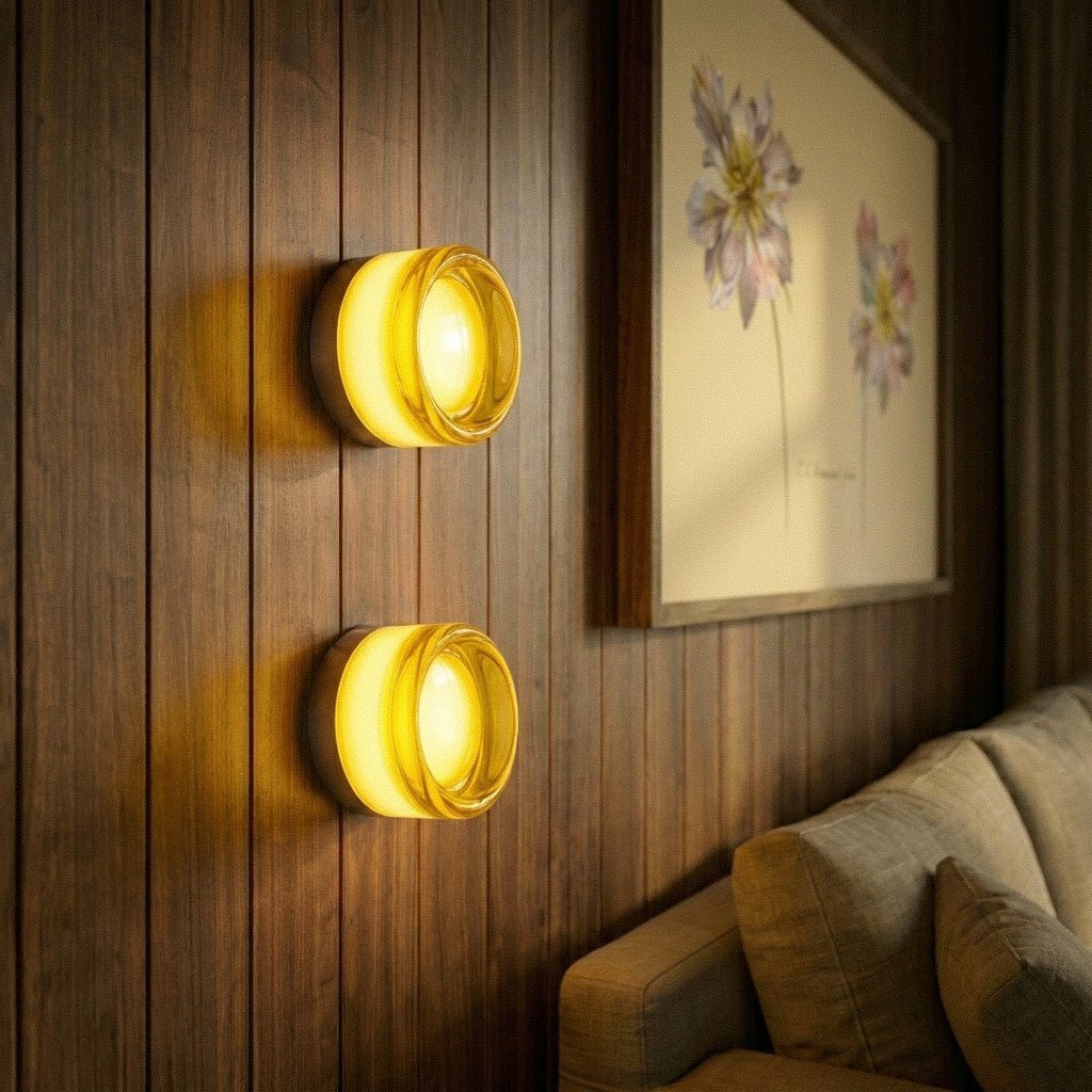 Minimalistyczna Aluminiowa Lampa Ścienna LED Okrągła View 13