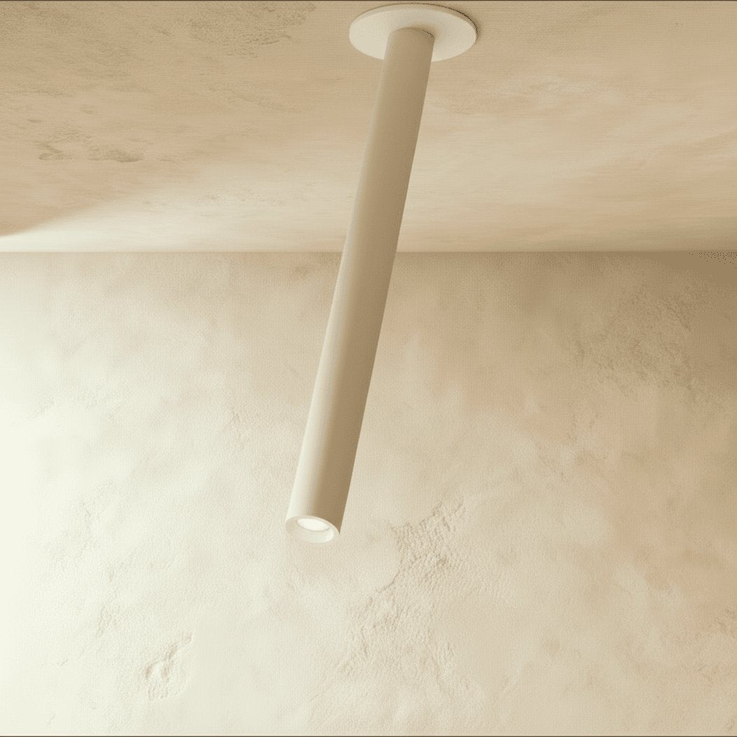 Minimalistyczna Aluminiowa Lampa Sufitowa LED Regulowana Close Up