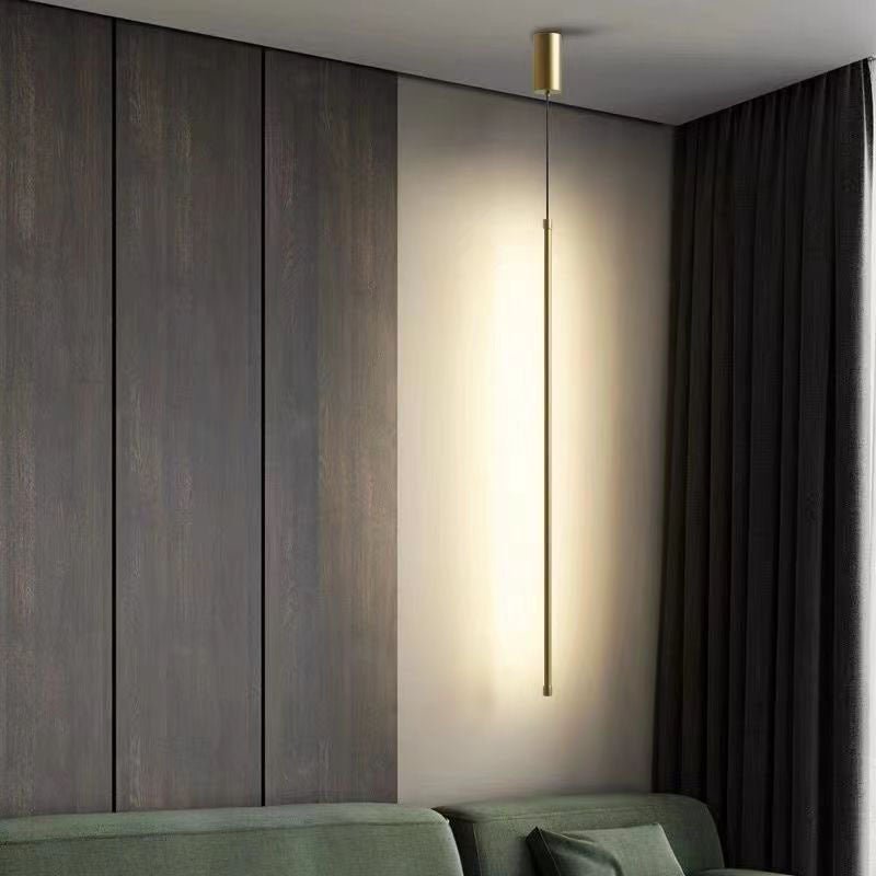 Minimalistyczna Aluminiowa Silikonowa Cylindryczna Lampa Wisząca LED Full