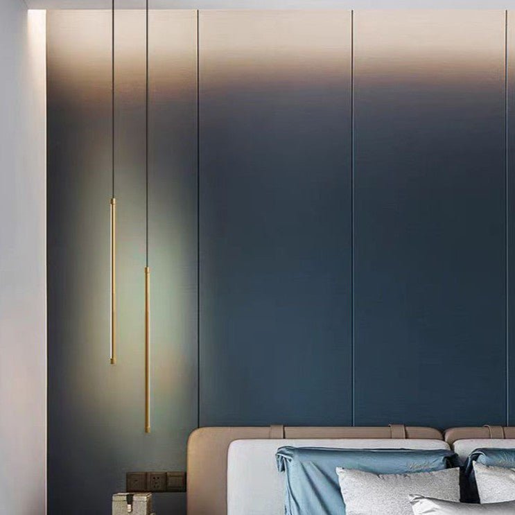 Minimalistyczna Aluminiowa Silikonowa Cylindryczna Lampa Wisząca LED Lifestyle