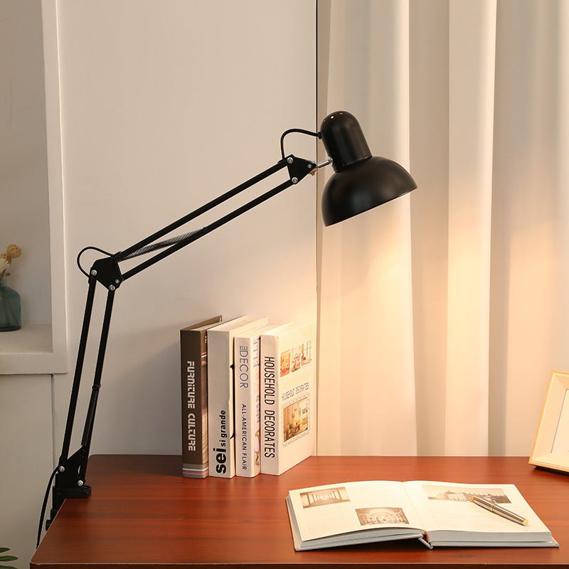 Minimalistyczna Lampa Stołowa z Klipsem na Wysuwane Długie Ramię View 13