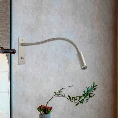 Minimalistyczna Metalowa Regulowana Lampa Ścienna Reflektorek do Czytania Alternate