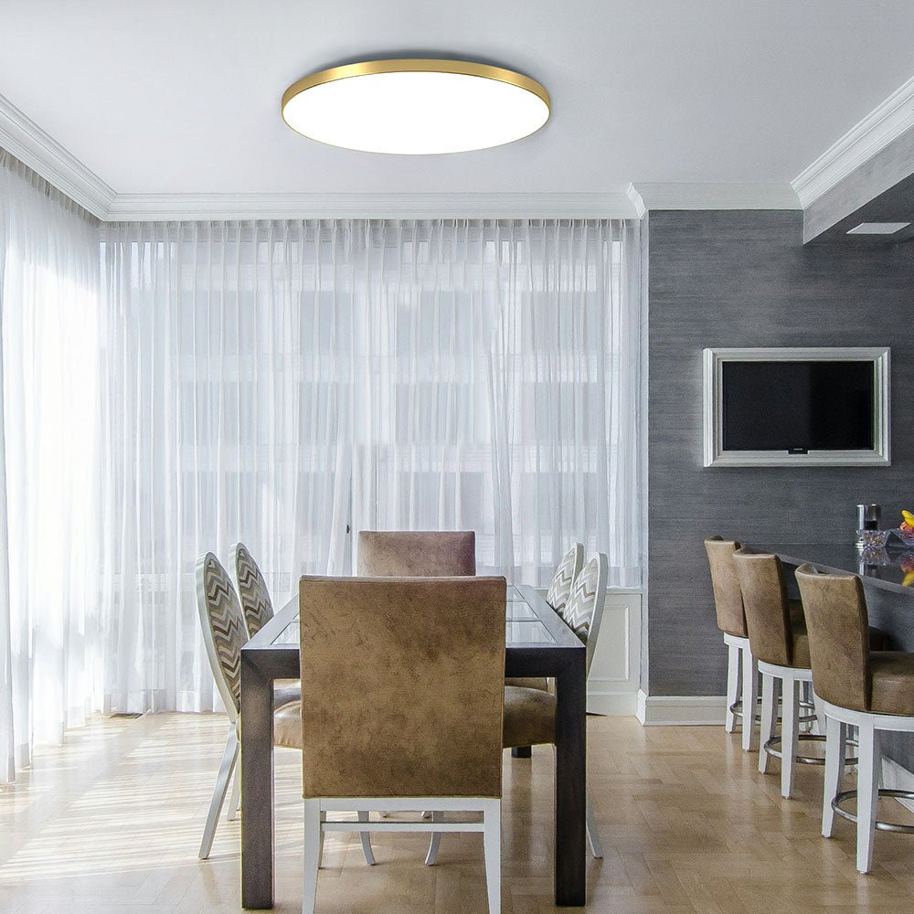 Minimalistyczna Okrągła Lampa Sufitowa LED Ultracienko View 11