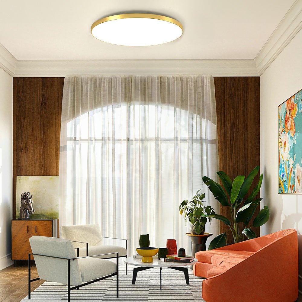 Minimalistyczna Okrągła Lampa Sufitowa LED Ultracienko View 12