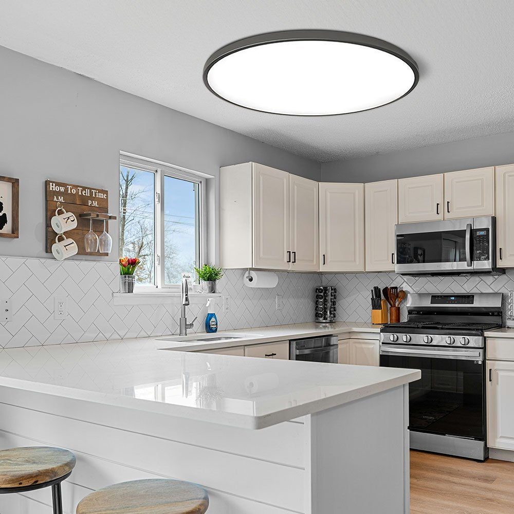 Minimalistyczna Okrągła Lampa Sufitowa LED Ultracienko View 19